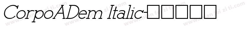 CorpoADem Italic字体转换